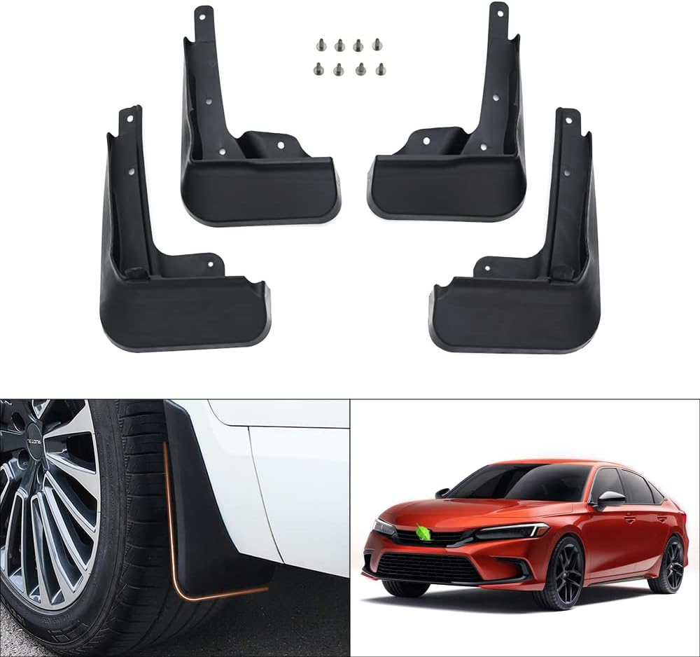 Autorder Custom Fit for Mud Flaps&nbsp;Honda Civic 2022 2023 Accessories Splash Guards Front and Rear Mud Guard Set 4Pcs