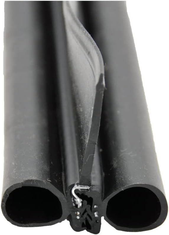 AP Products 018-478 Double Bulb Seal with Slide-On Clip , Black
