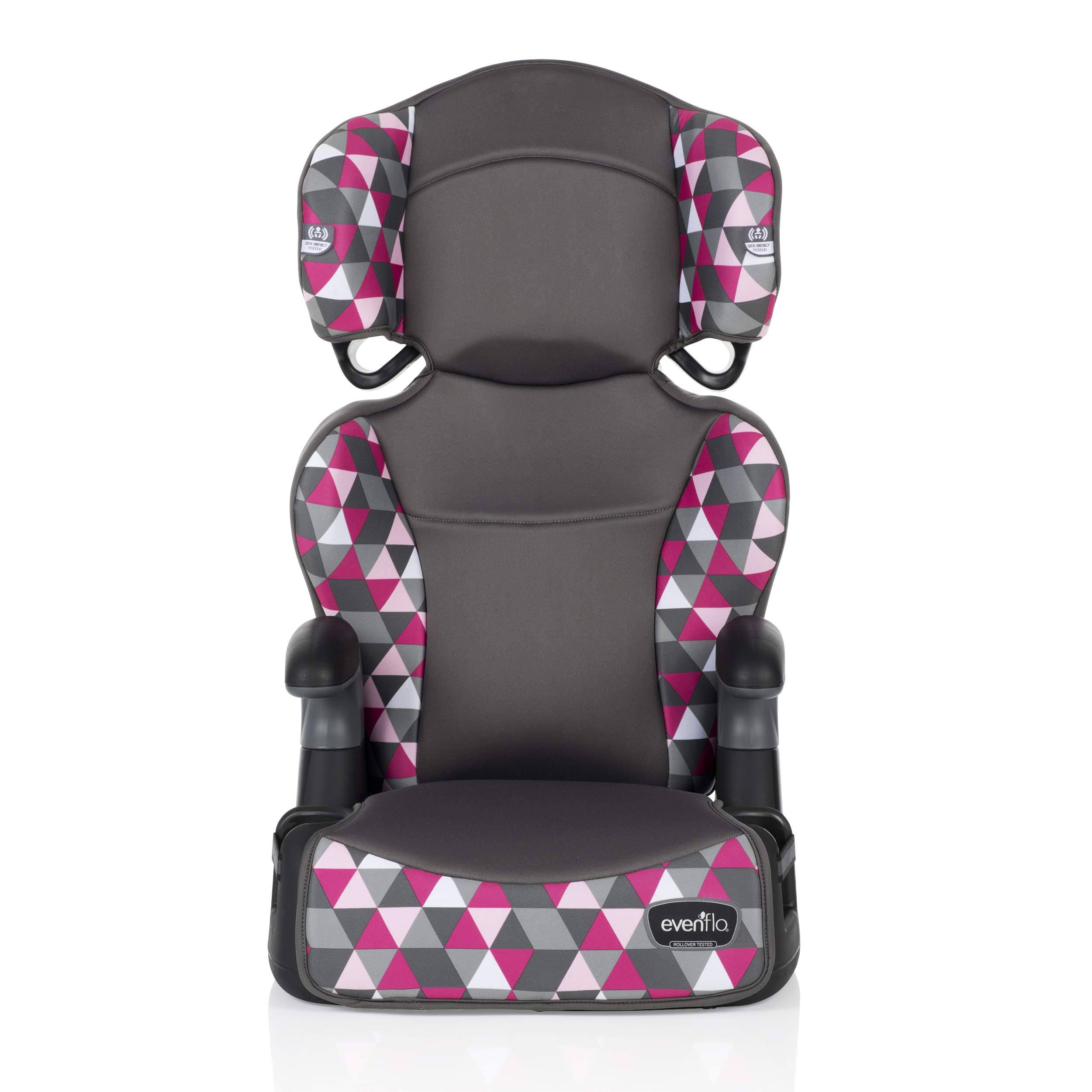 Evenflo Big Kid Highback 2-in-1 Belt-Positioning Booster Car SEAT, Bristol Pink