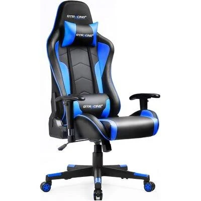PC u0026 Racing Game Chair GTRACING Color: Blue