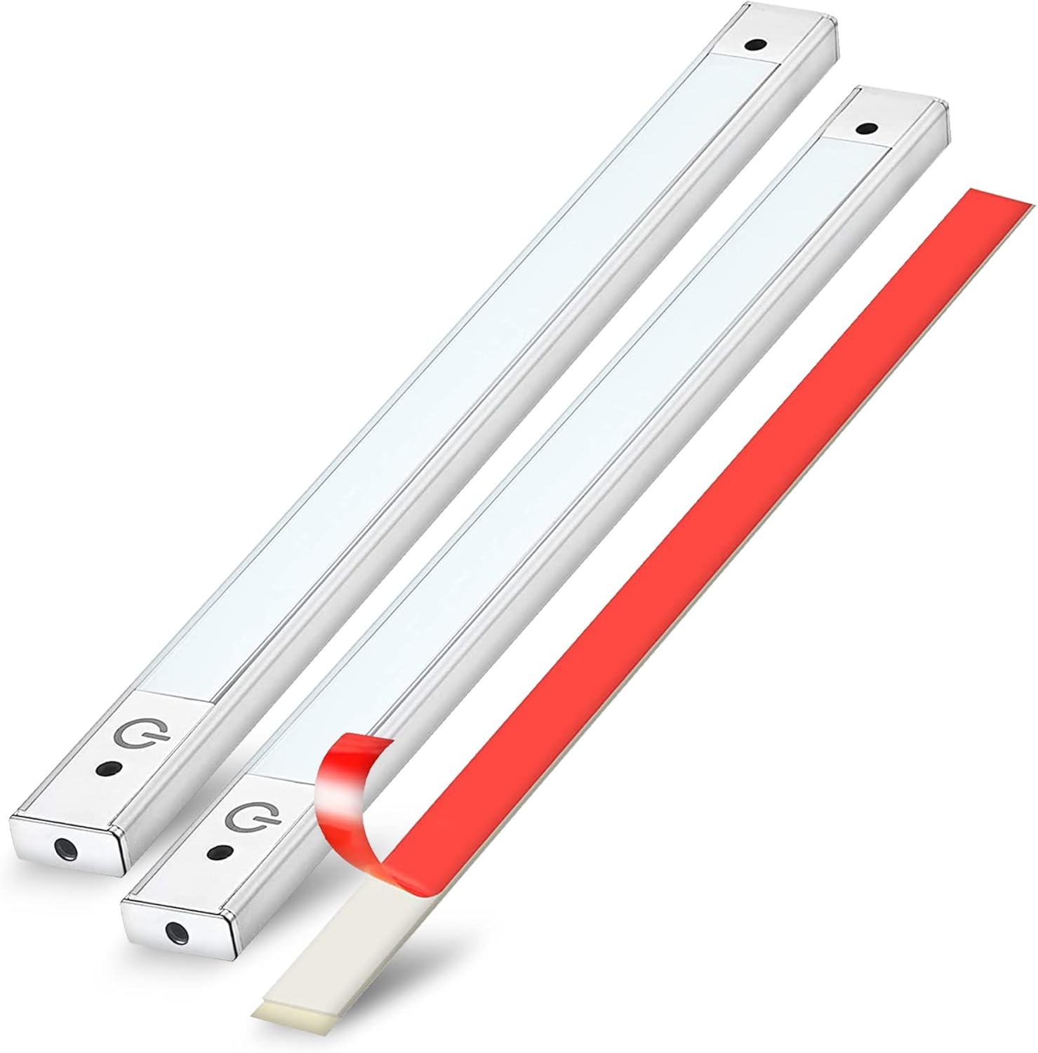 24” Under Cabinet Lighting 3000K - Under Counter Lighting and Under Cabinet LED Lighting by Lux Light with 12V Adapter and Sensor Switch Pack of 2