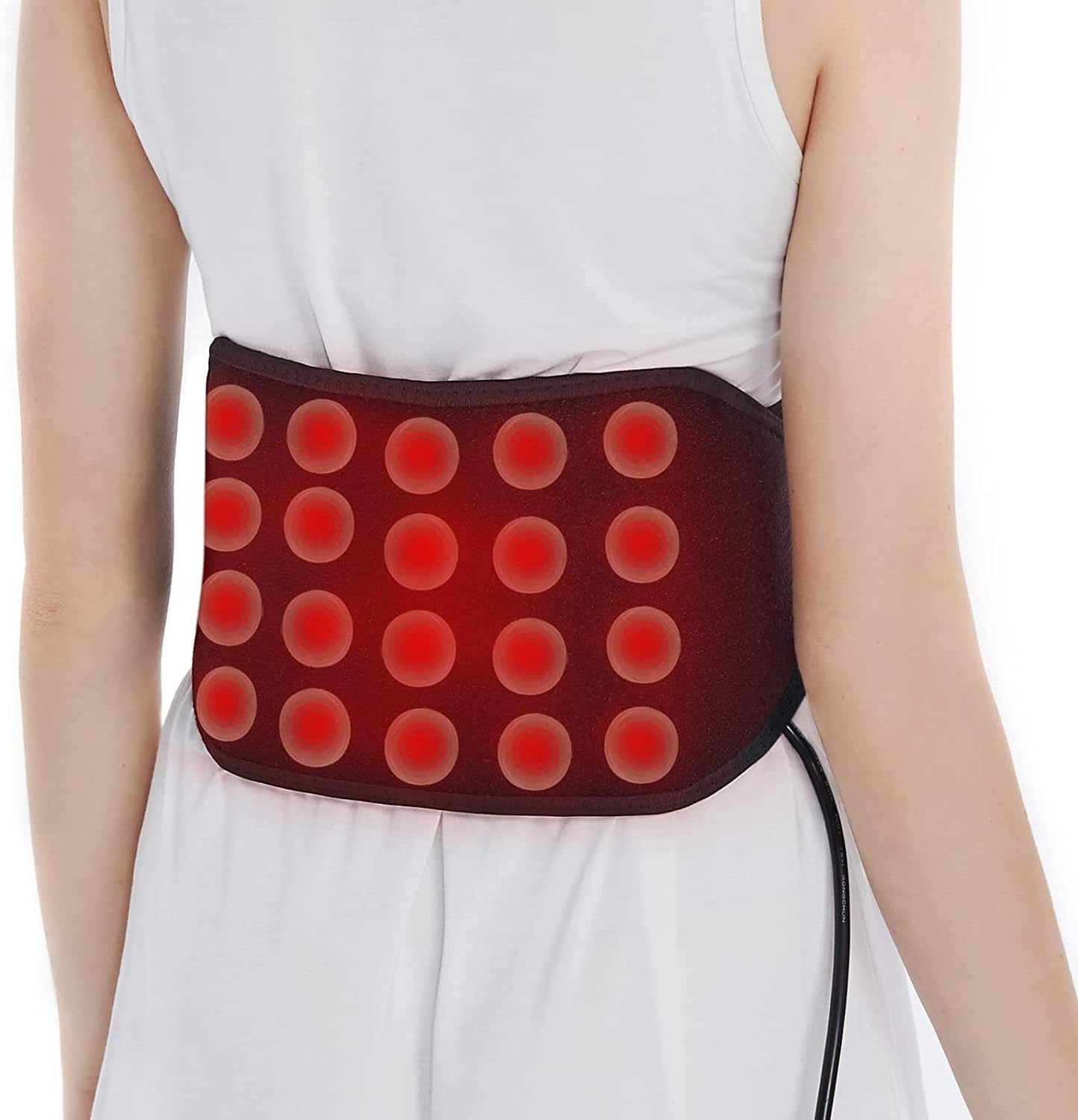 UTK Heating Pad for Lower Back, Far Infrared Heating Pad for Lower Back - Heat Deeper Electric Lower Back Heating Pad, EMF Free, Auto Off, Smart Controller