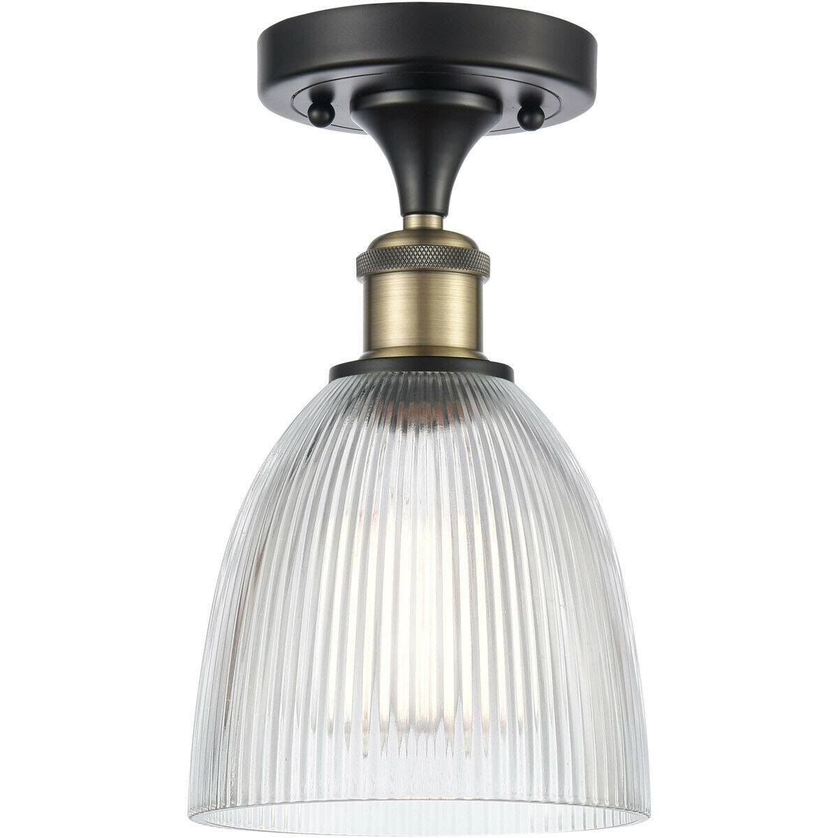 Innovations 516-1C-BAB-G382 Black Antique Brass Castile 1 Light Semi-Flush Mount