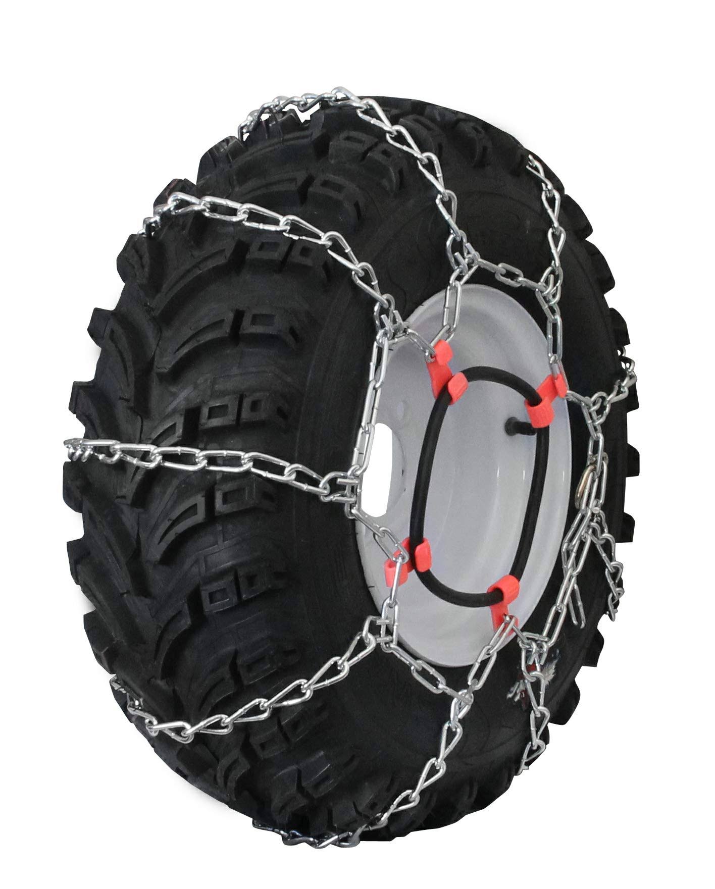 Grizzlar GTU-435 Garden Tractor 4 Link Ladder Style Alloy Tire Chains 27X12.50-15 29x12.00-15