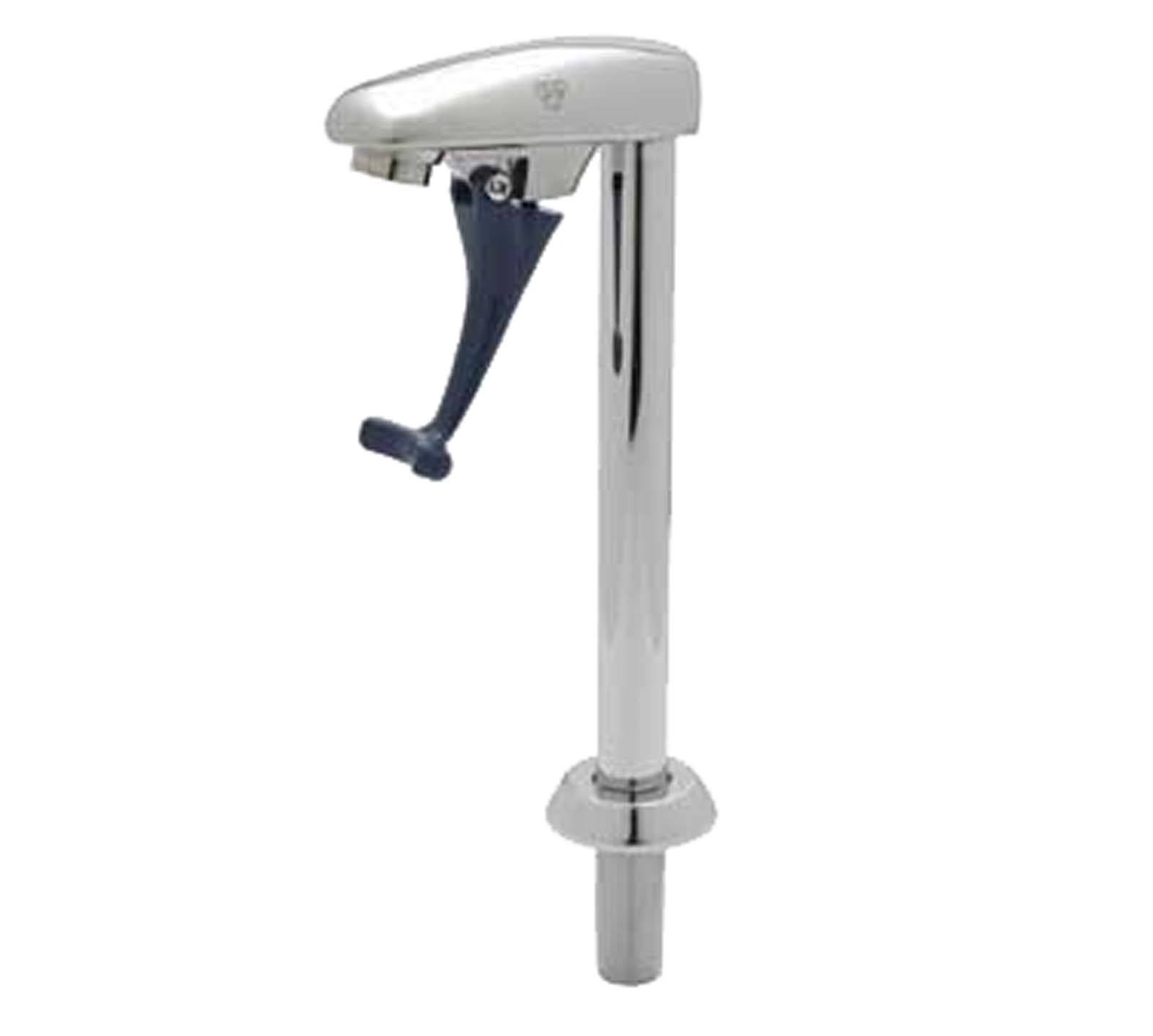 Tu0026S Brass B-1210 Pedestal Mount Push-Back Glass Filler, Chrome