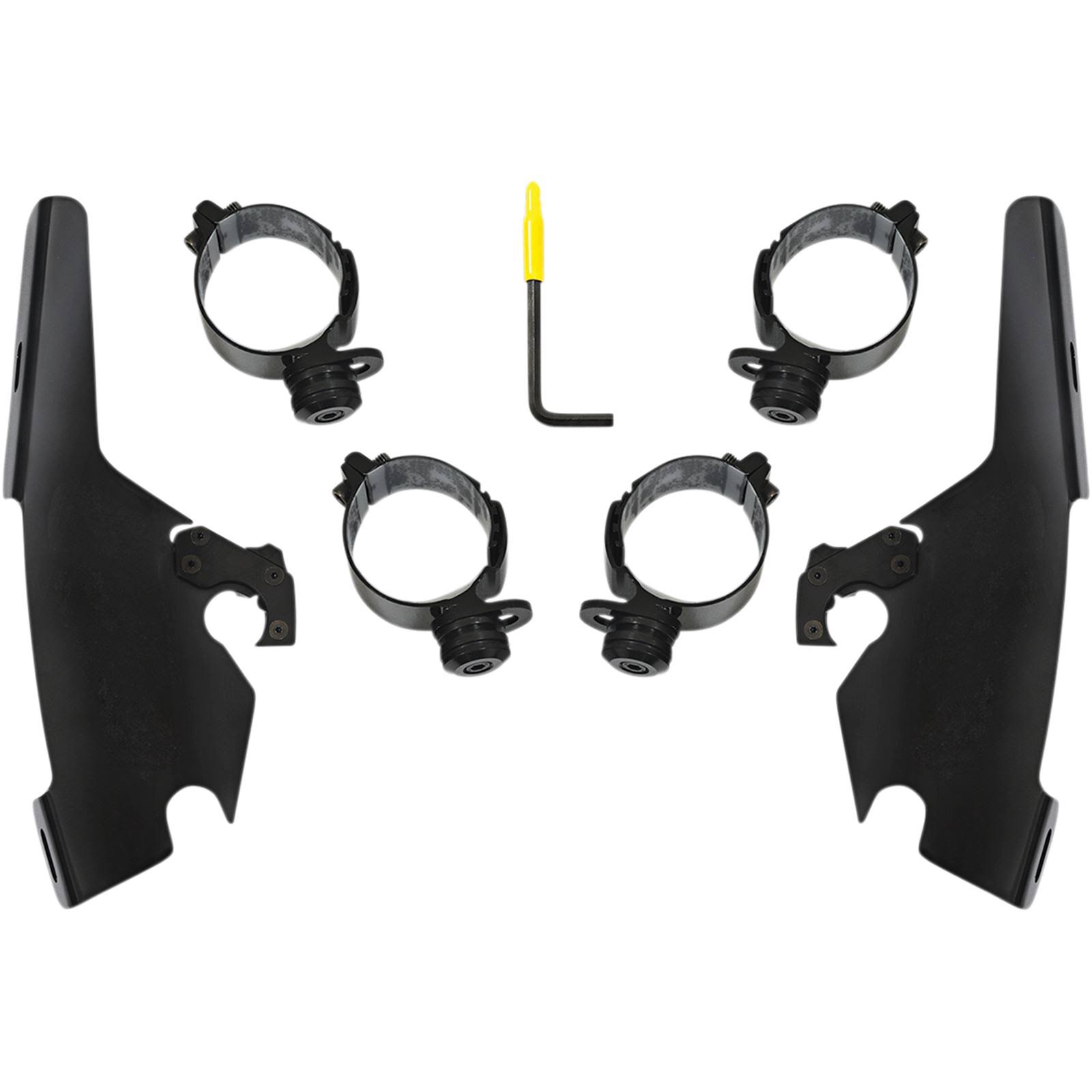 Memphis Shades Black Batwing Fairing Trigger Lock Mount Kit - MEB2044