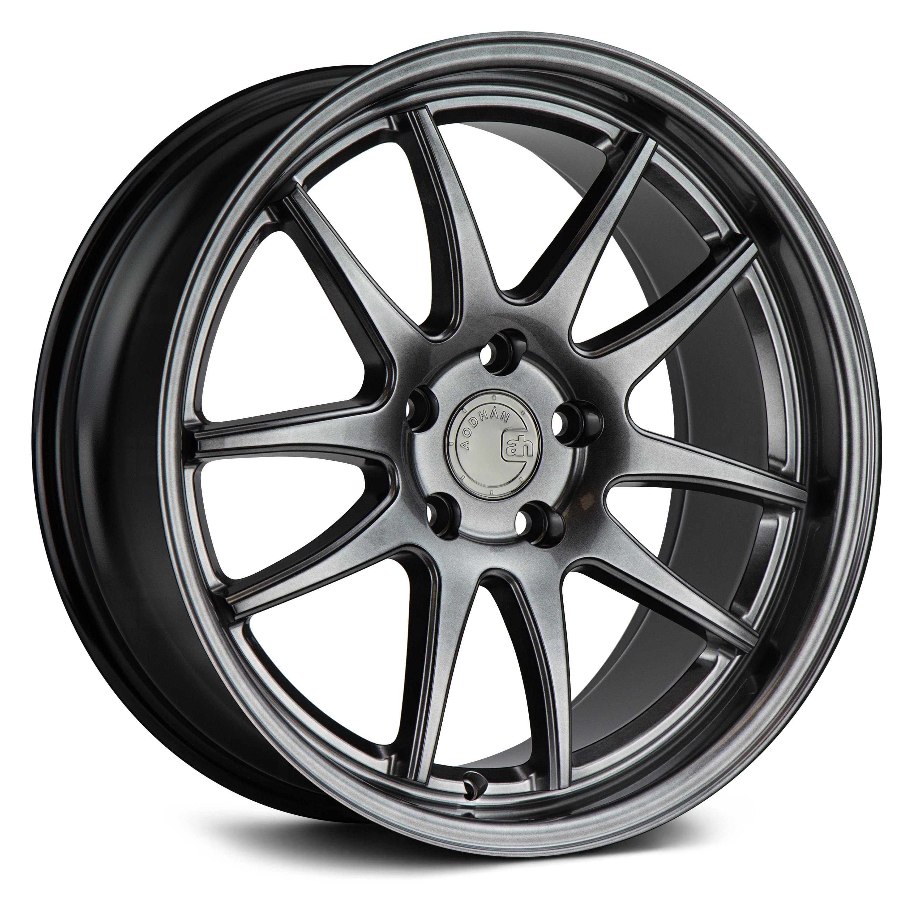 18x9.5 Hyperblack Wheel Aodhan DS02 5x4.5 15