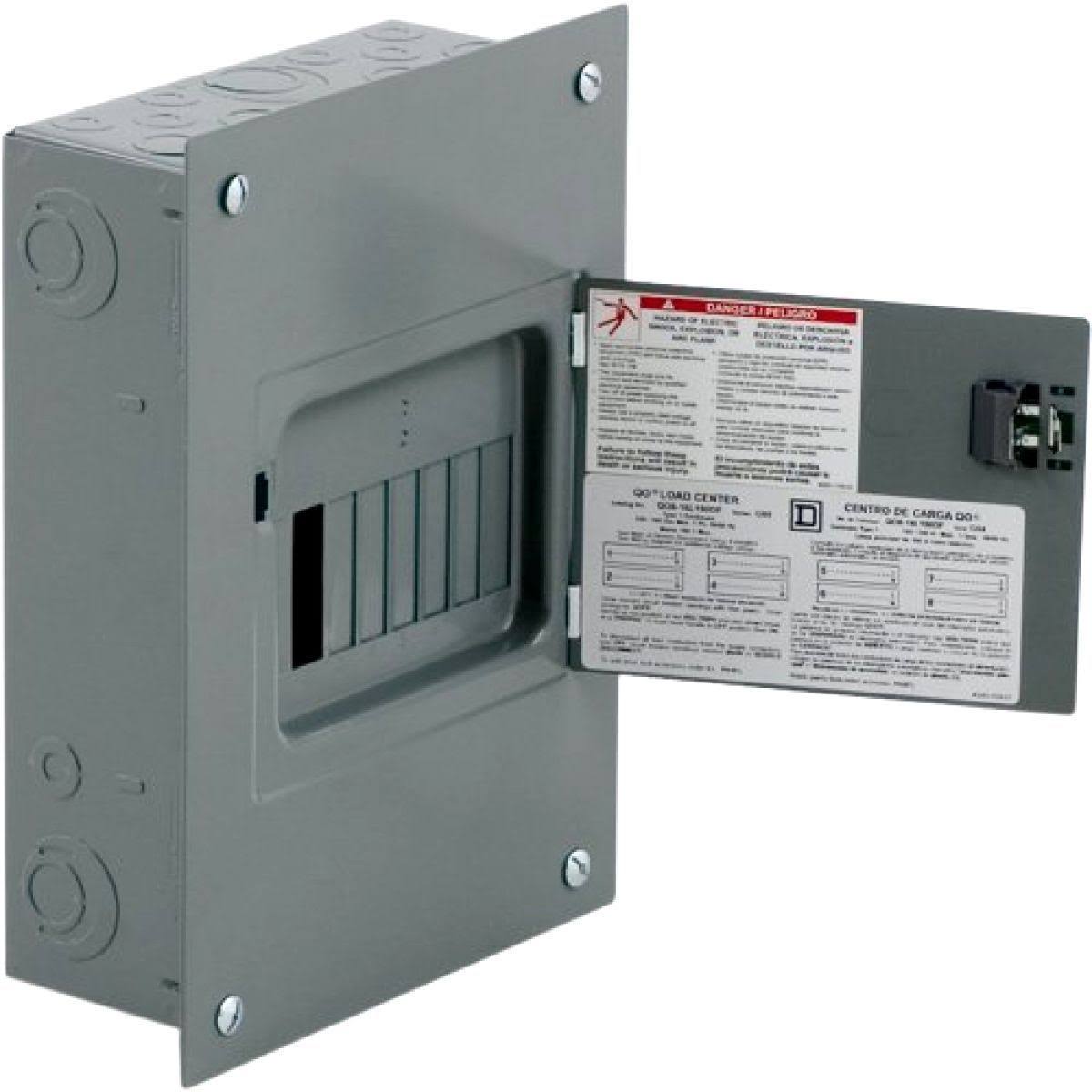 Square D QO 100-Amp 8-Spaces 16-Circuit Main Lug Load Center | QO816L100DF