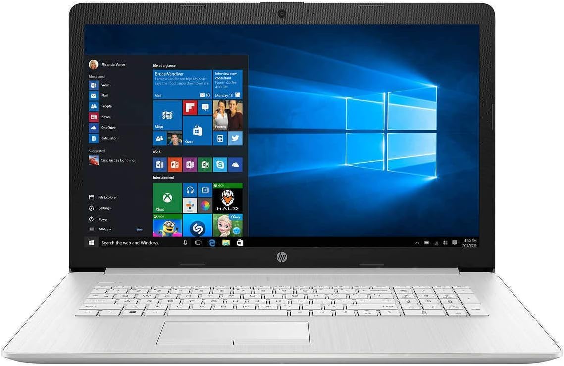 HP 17.3 FHD IPS Laptop, Core i5-10210U (Beat i7-8665U), HD Webcam, Backlit Keyboard, HDMI, UHD Graphics, Windows 10 Home, 12GB Memory, 1TB HDD (Renewed)