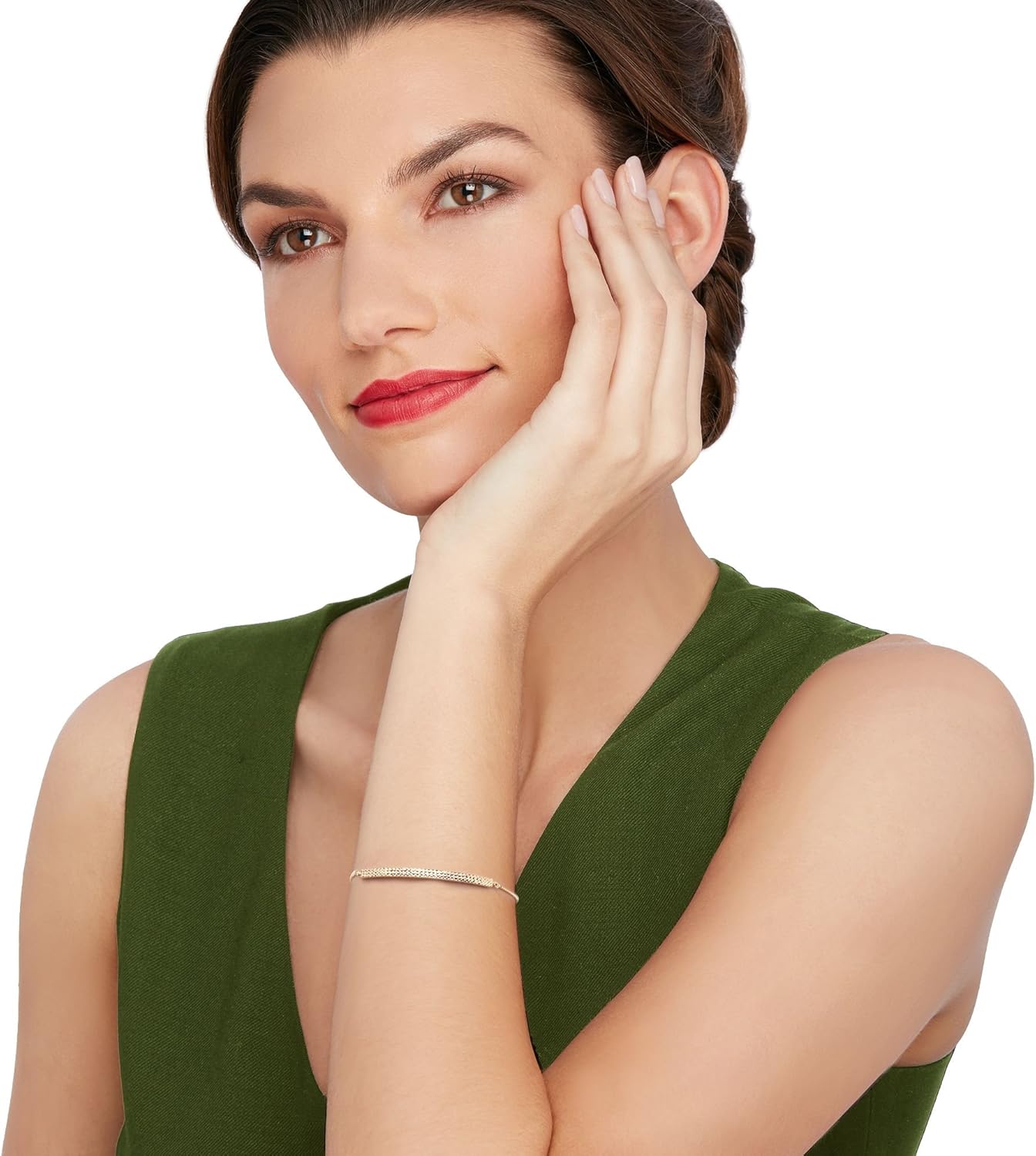 Ross-Simons 14kt Yellow Gold Diamond-Cut Bolo Bracelet