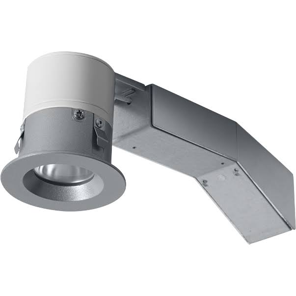RAB REMODELER 2 inch Round 8W 3500K Dimmable Triac 40 Degree 1/2 inch Trim Silver Ring (RDLED2R8-40YN-TS)