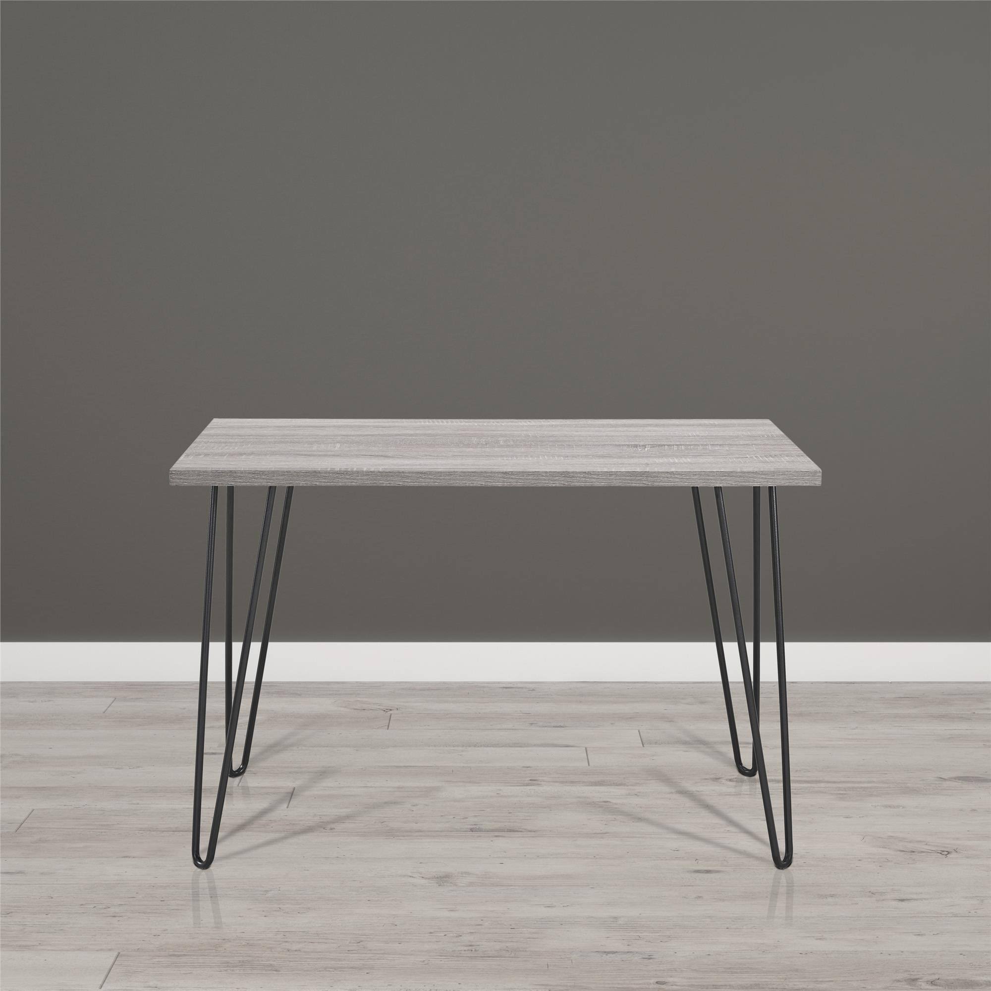 Avenue Greene Isaac Weathered Oak/ Black Retro Desk, Gray