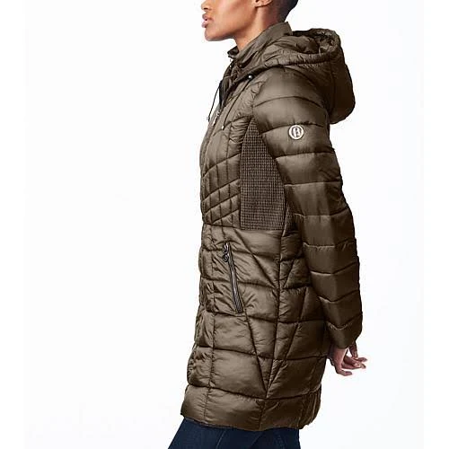 Bernardo EcoPlume Packable Walker with Bib - Brown