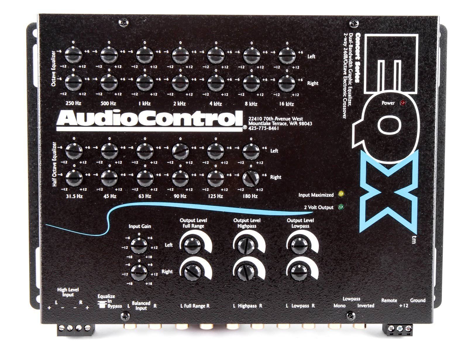 AudioControl EQX Black Trunk Mount Equalizer with Crossover