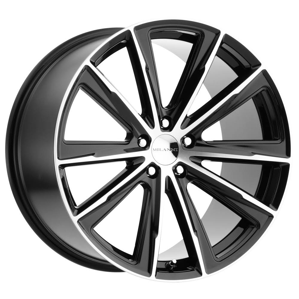 Milanni Splinter 471 Wheel 22x9 5x120 Gloss Black Machined 35mm
