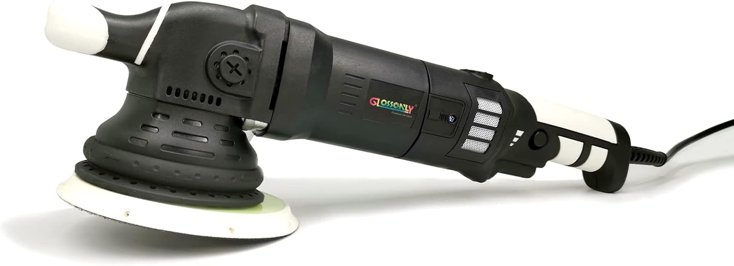 GLOSSONLY Dual Action Polisher Orbit 15mm Best Car Polisher 5 inch Random Orbital Car Buffer Polisher