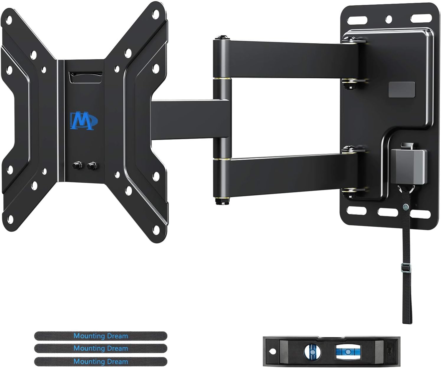 Mounting Dream UL Listed Lockable RV TV Mount for Most 17-43 inch TV, RV Mount for Camper Trailer Motor Home Boat Truck, Full Motion Unique One Step Lock RV TV Wall Mount, VESA 200mm, 44 lbs, MD2210 Pack of 2