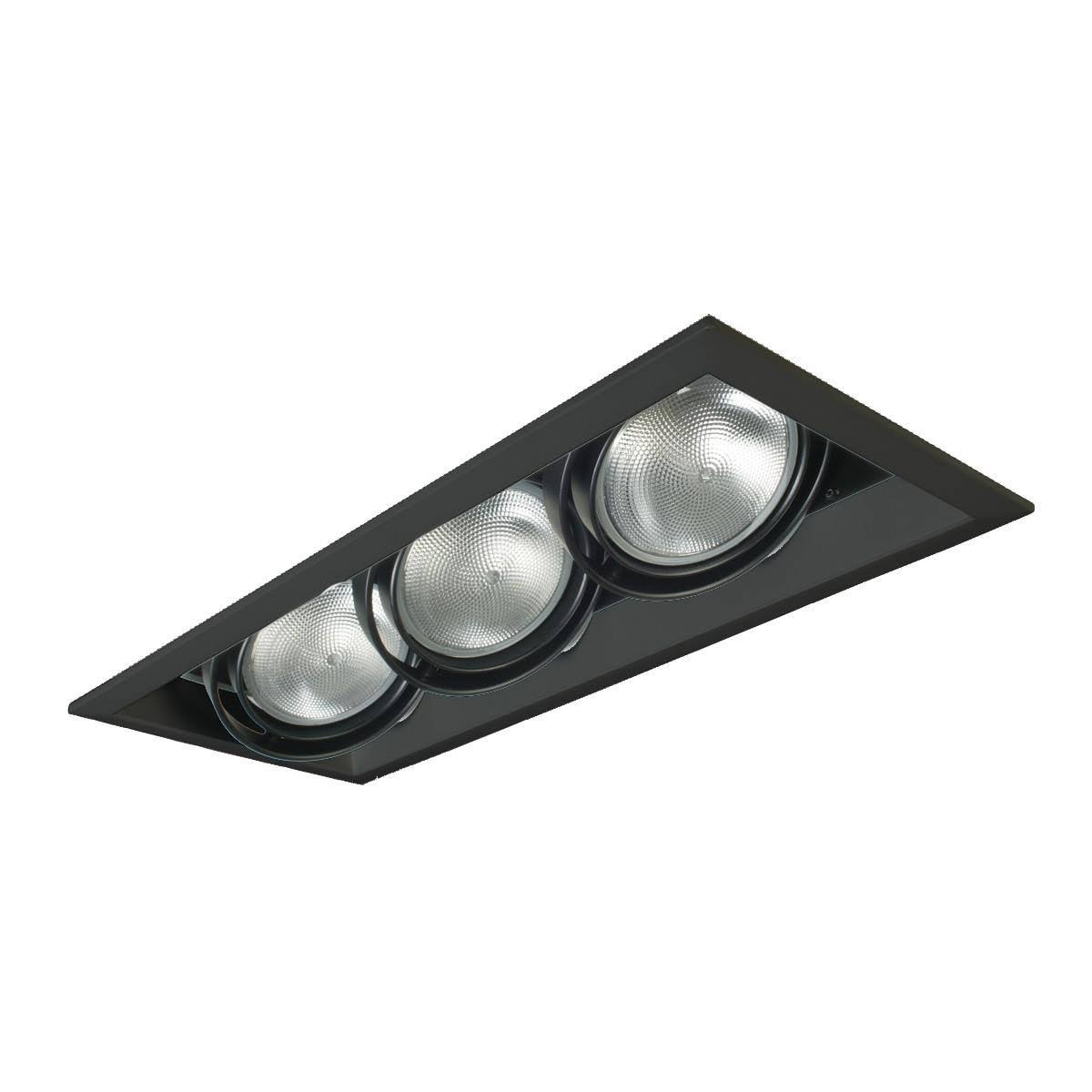 Eurofase 3-Light Multiple Recessed, PAR30, Black Finish - TE133-01