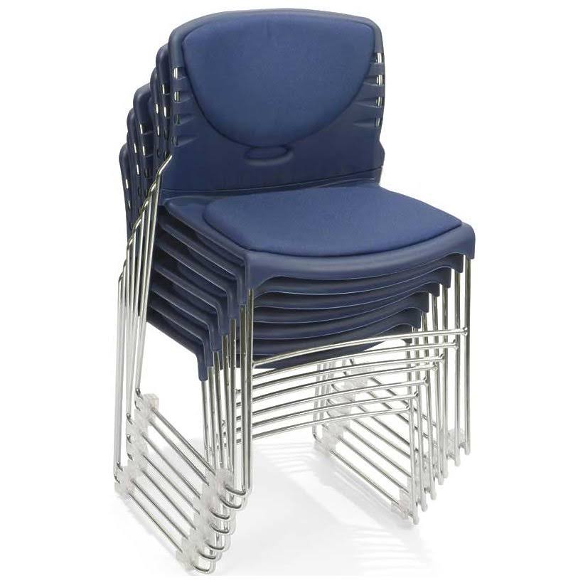 Ofm 320-F-801 Stack Chair with Fabric Seat u0026 BACK, Gray