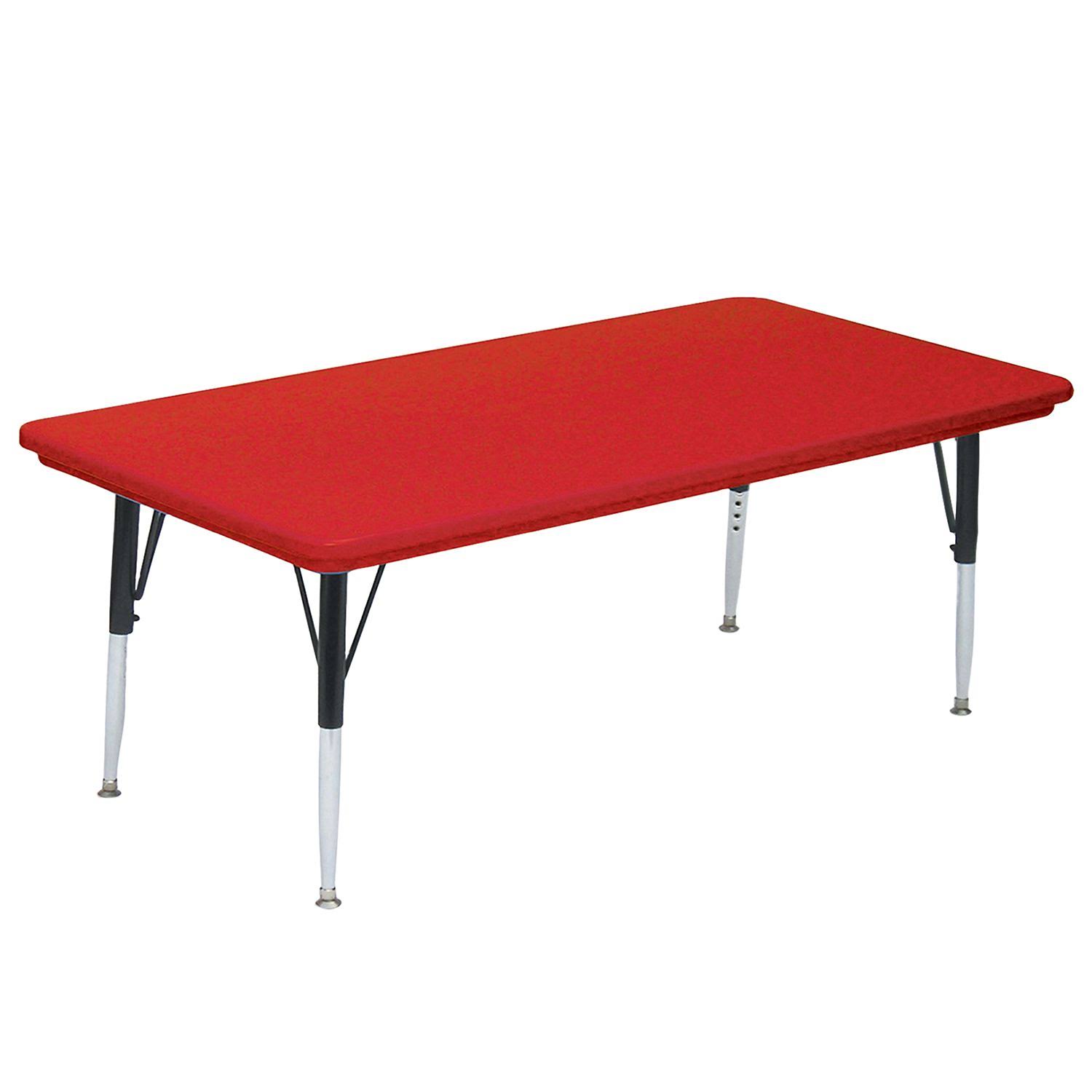 Correll, Inc. Rectangular Activity Table, Red