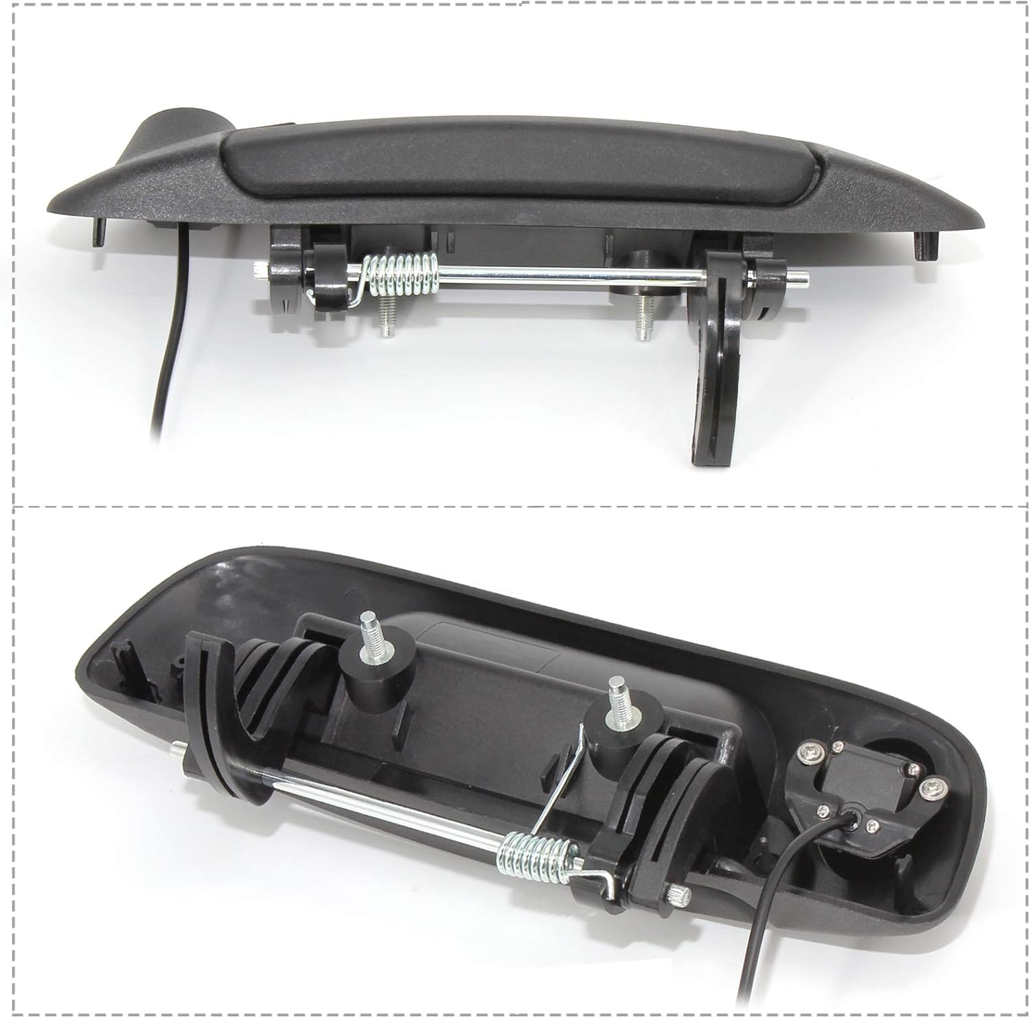 EWAY Tailgate Handle Backup Rear View Camera for Dodge Ram 1500 2500 3500 2002-2008 Waterproof Vehicle Safety Night Vision Reversing Backing Cameras Black