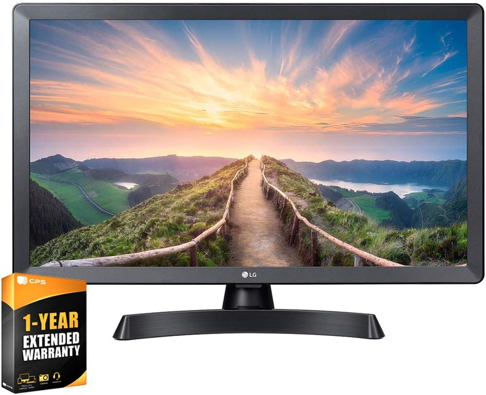 LG 24LM530S-PU 24 inch HD Smart TV with webOS 3.5 2020 Model Bundle with 1 YR CPS Enhanced Protection Pack