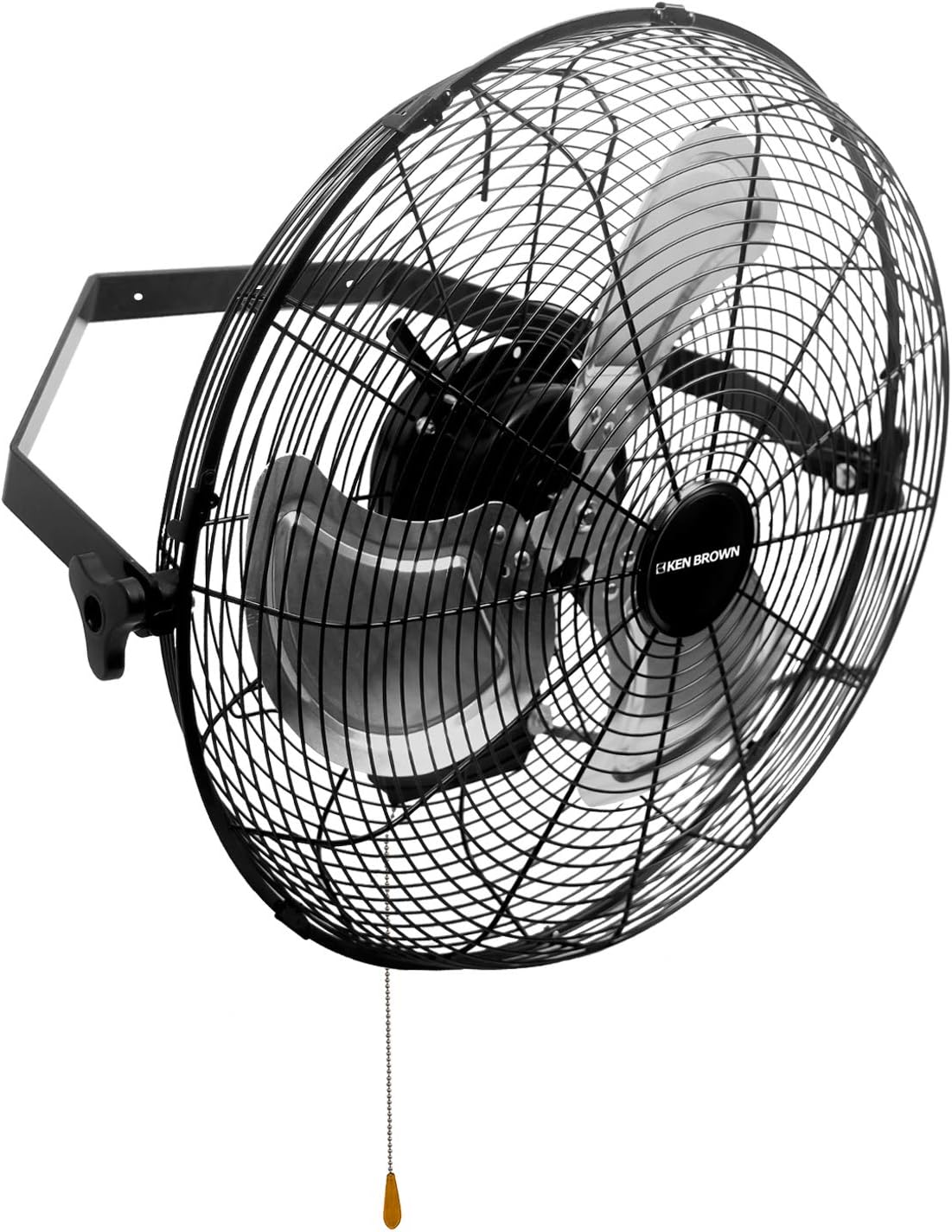 KEN BROWN 18 Inch High Velocity Industrial Wall Fan 4012CFM 3 Speed for Industrial, Commercial, Residential, and Shop Use - ETL Safety Listed Pack of 2