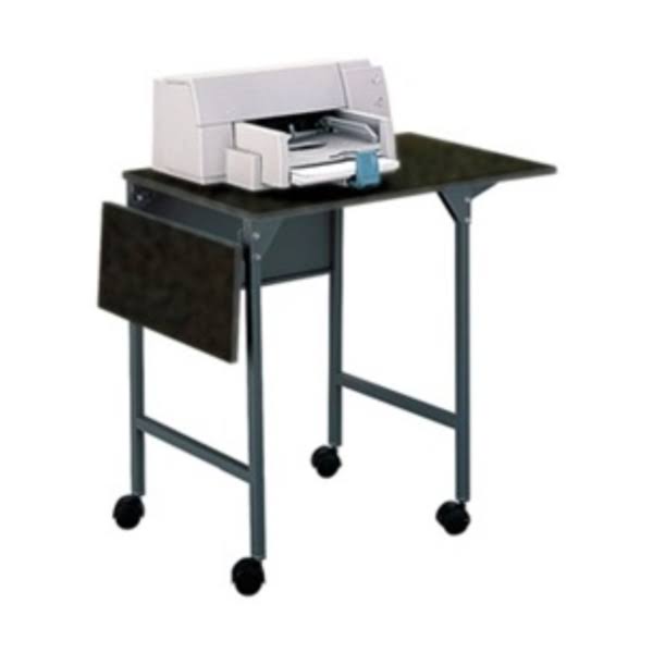 Safco Products 1876BL Machine Stand/Desk with Drop Leaves, Black