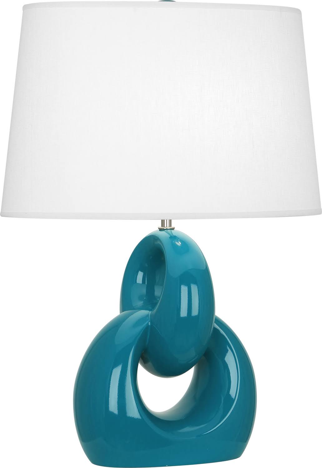 Robert Abbey Fusion Table Lamp - Peacock