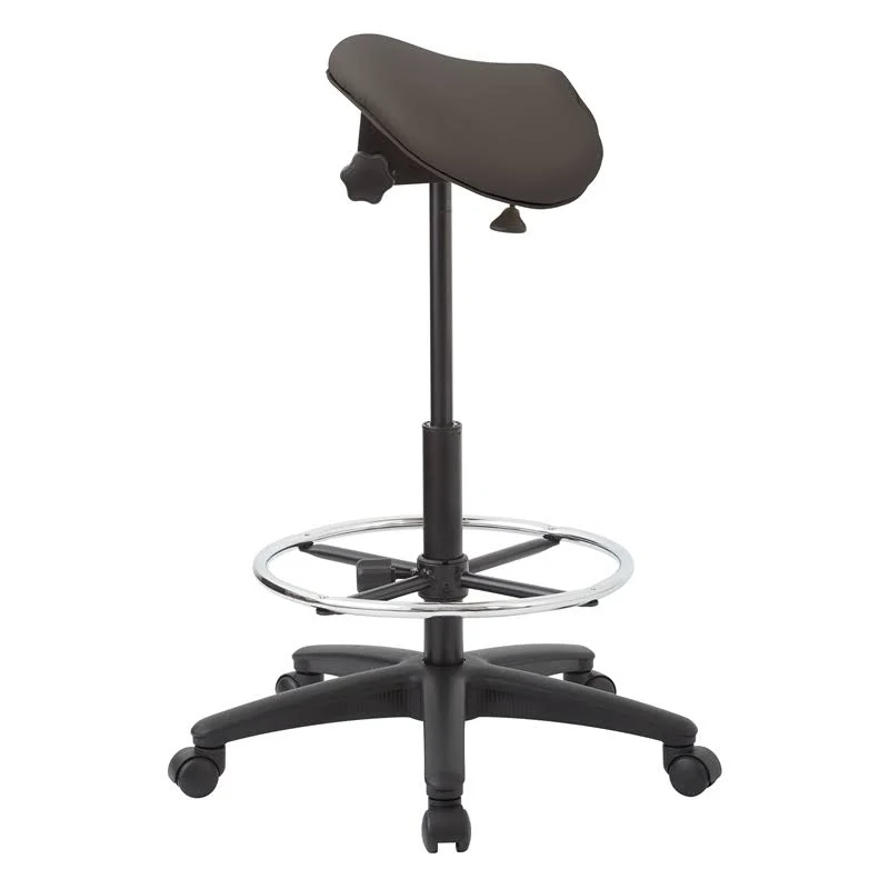 Office Star Products Backless Stool with Saddle Seat