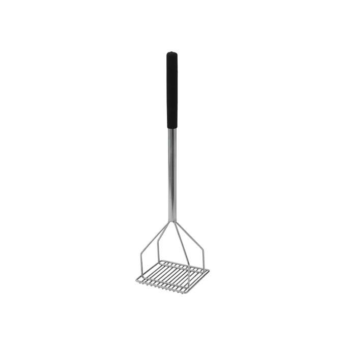 Potato Masher, Square, 5 1/4 inch x 24 inch, Plastic Handle, Stainless Steel,Pack of 12