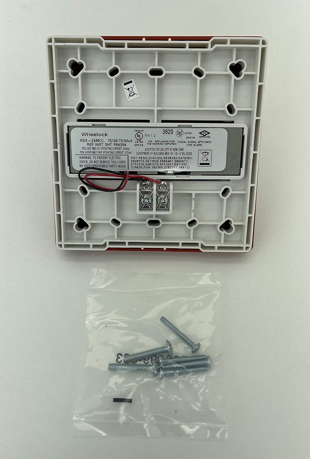 WHEELOCK RSS-24MCC-FR RED Strobe Ceiling 24VDC 15/30/75/95CD Pack of 2