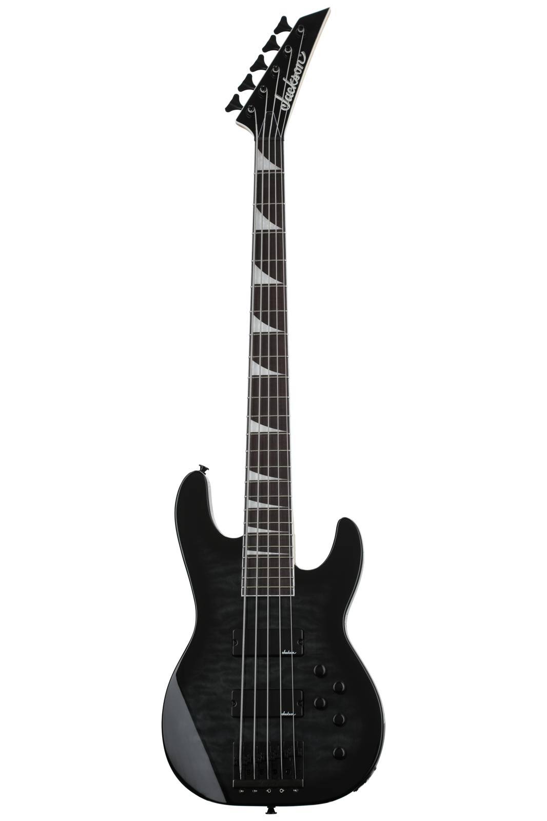 Jackson JS Series Concert Bass JS3VQ 5-String Transparent Black Burst