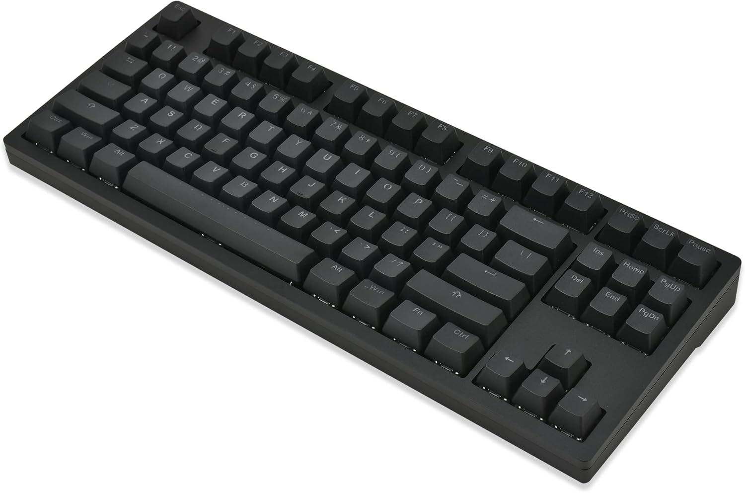 iKBC MF87 v3 RGB LED Backlit Mechanical Keyboard with Cherry MX Brown Switch for Windows and Mac, TKL Computer Keyboards with PBT Double Shot Keycaps, CNC Aluminum Black Color Case, ANSI/US