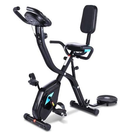 3 in1 Indoor Exercise Folding Bike, Stationary Cycle Recumbent Bike, Compact Magnetic Upright with App Programu0026Twiste R Plat