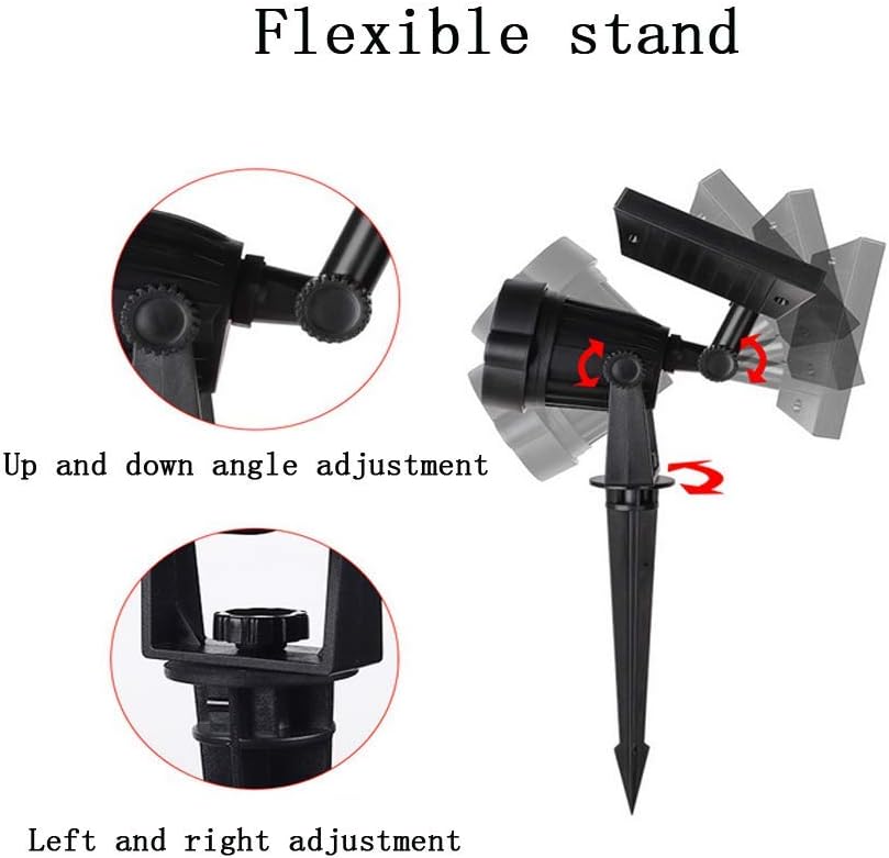 10W Solar Light Waterproof Wram White Solar Ground Plug Light Outdoor Courtyard Garden Driveway Pool Area Wall Light Landscape Light Safety Lighting(2 Packs)