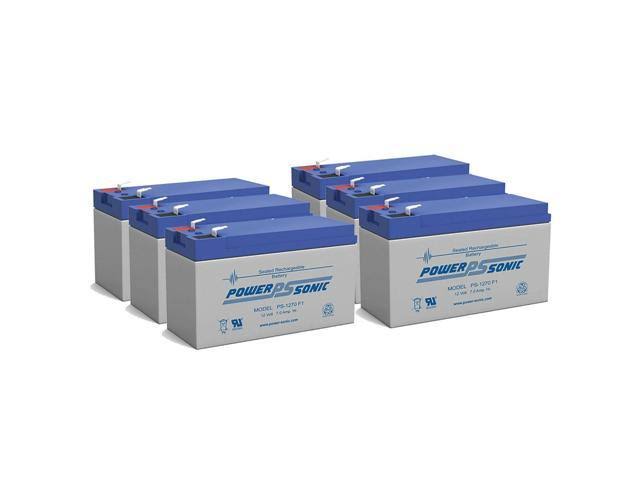 POWER-SONIC 12V 7Ah Battery Replaces Mighty Mule Gate Opener Rck600 - 6 Pack