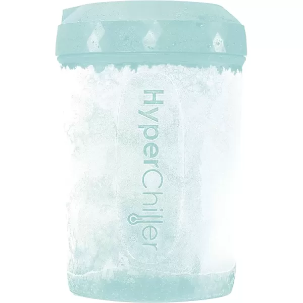 HyperChiller HyperChiller HC3 Patented Iced Coffee/Beverage Cooler, NEW, IMPROVED,STRONGER AND MORE DURABLE! Ready in One Minute, Reusable for Iced Tea, Wine, Spirits, Alcohol, Juice, 12.5 Oz, Black(Aqua Sky)