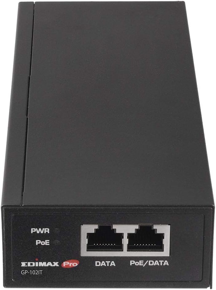 Edimax Pro Gigabit PoE++ 60W (30W/15W compatible) Injector Adapter, Adds Power to PoE Powered Device (PD) Device for up to 100 meters (328ft), supports 802.3af 802.3at 802.3bt, GP-102IT Pack of 2