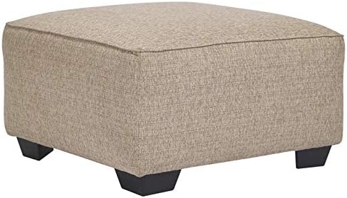BOWERY HILL Oversized Accent Ottoman in Hemp