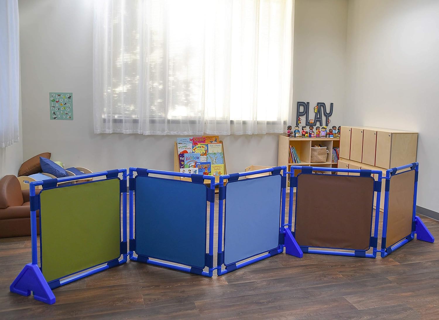 Children's Factory-CF900-935 Square Woodland PlayPanel Set - 5, Room Divider Panels, Free-Standing Classroom Partitions for Daycare/Homeschool/Preschool,Sq. - 160.75