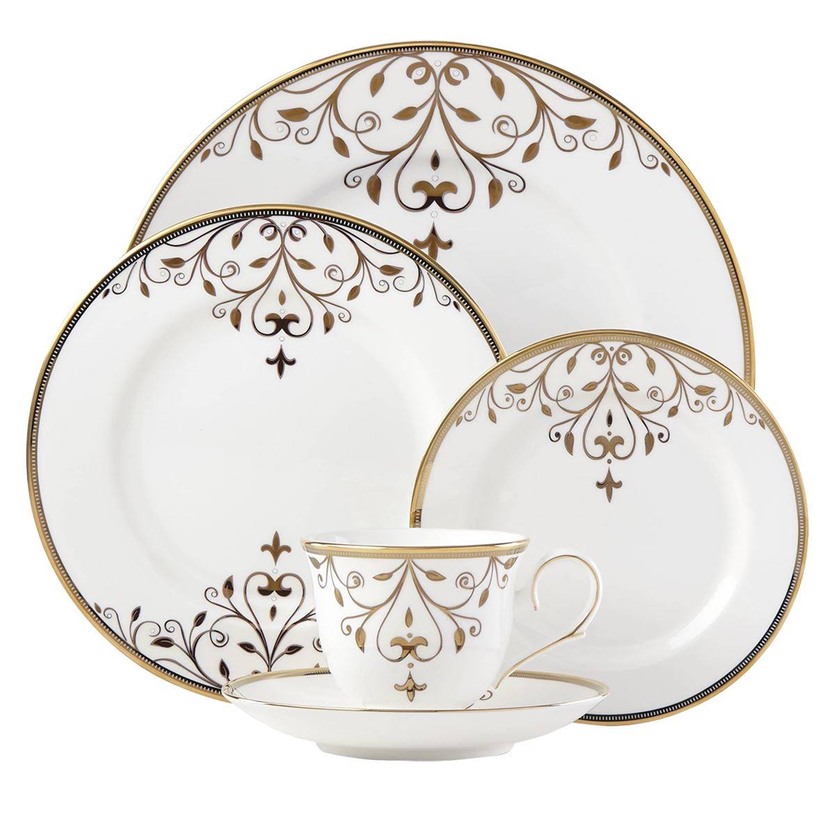 Lenox Opal Innocence Scroll Gold 5-Piece Place Setting