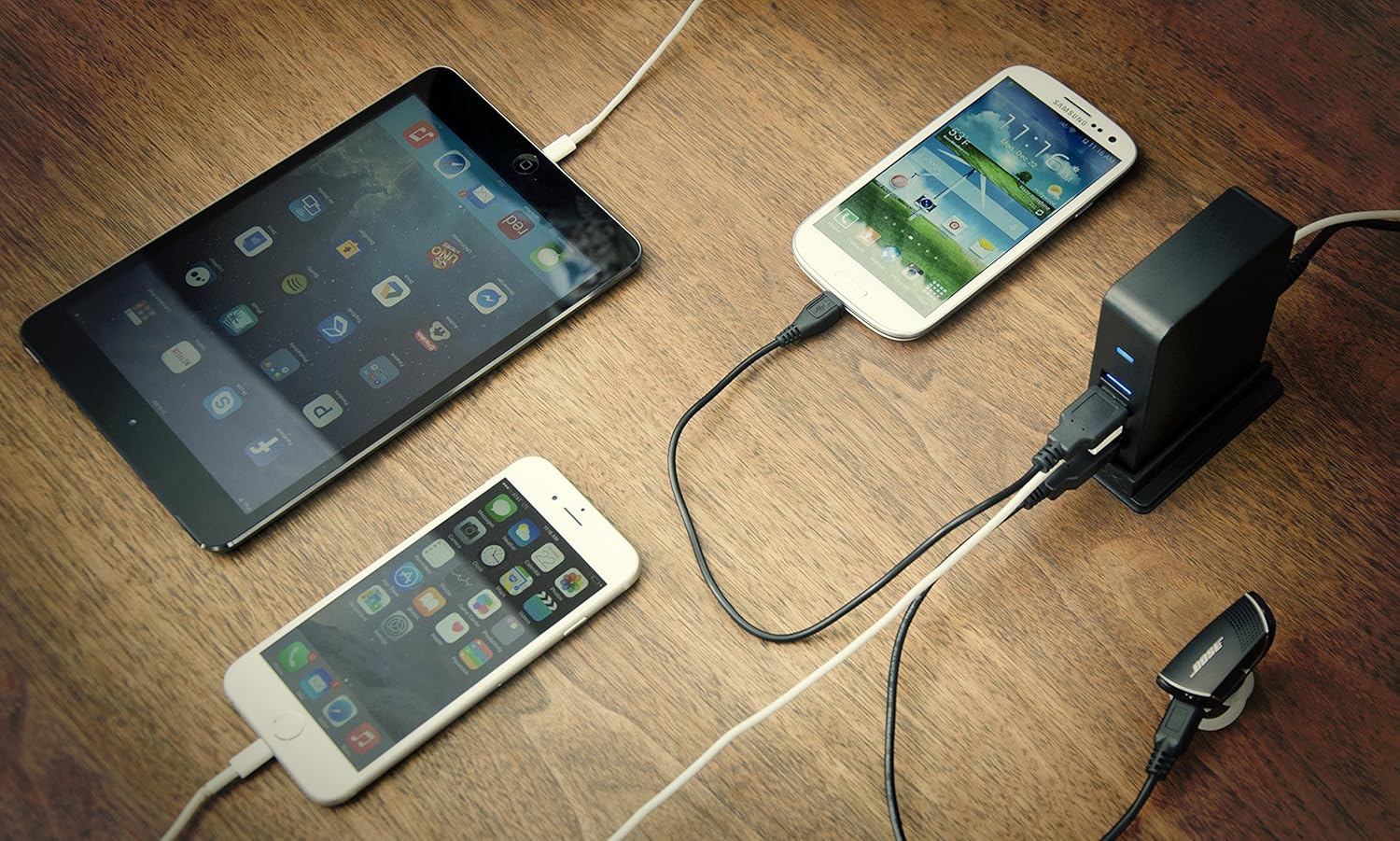 SABRENT 7 Port USB 3.0 HUB + 2 Charging Ports with 12V/4A Power Adapter [Black] (HB-U930) Pack of 2