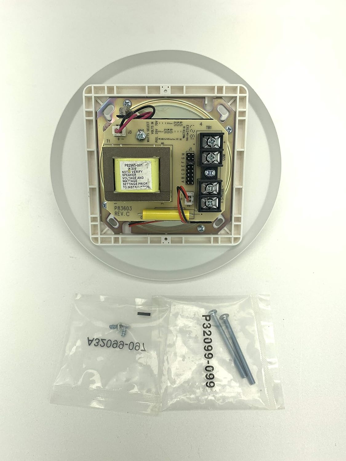 WHEELOCK E90-24MCC-FW Round Speaker Strobe Ceiling Mount 24VDC White 15-95CD Pack of 2