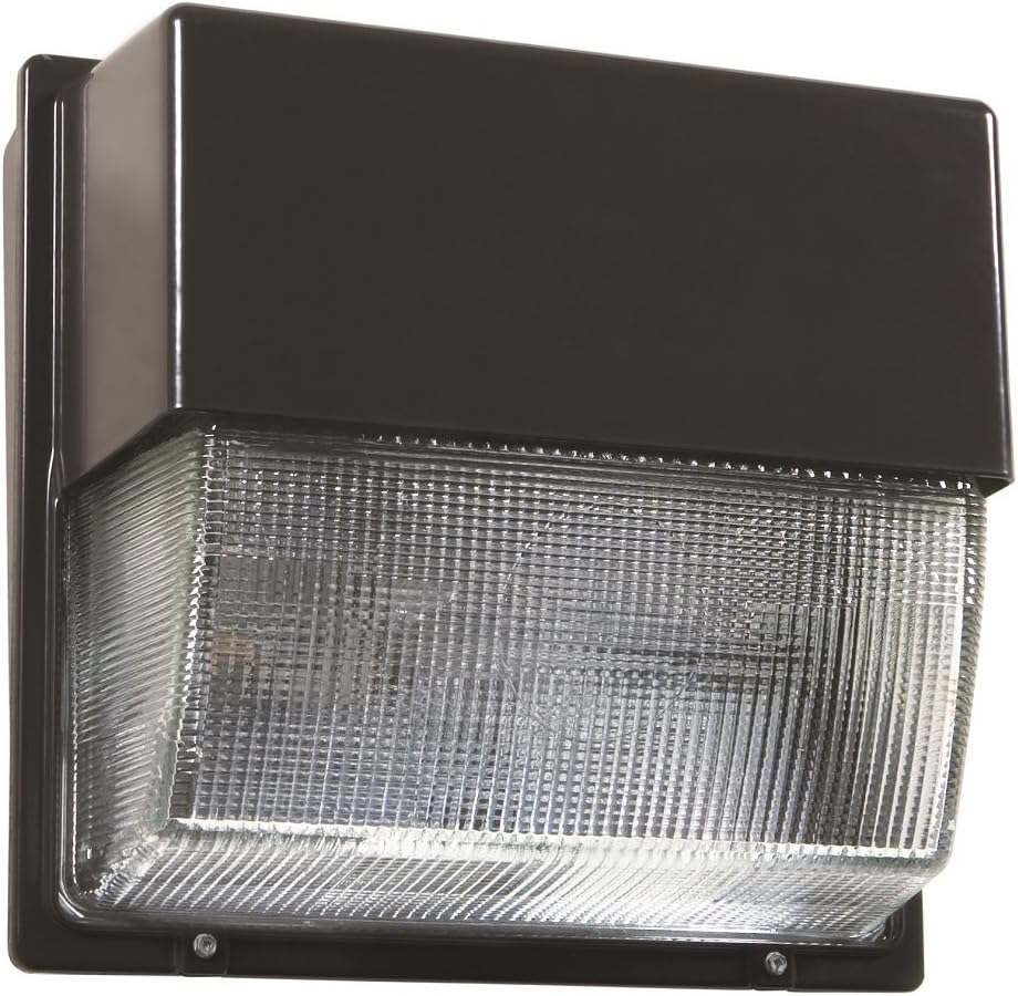 Lithonia Lighting ALO 50K TWP Lens LED Wall-Pack, Adjustable Light Output, Dark Bronze, 5000K | Daylight
