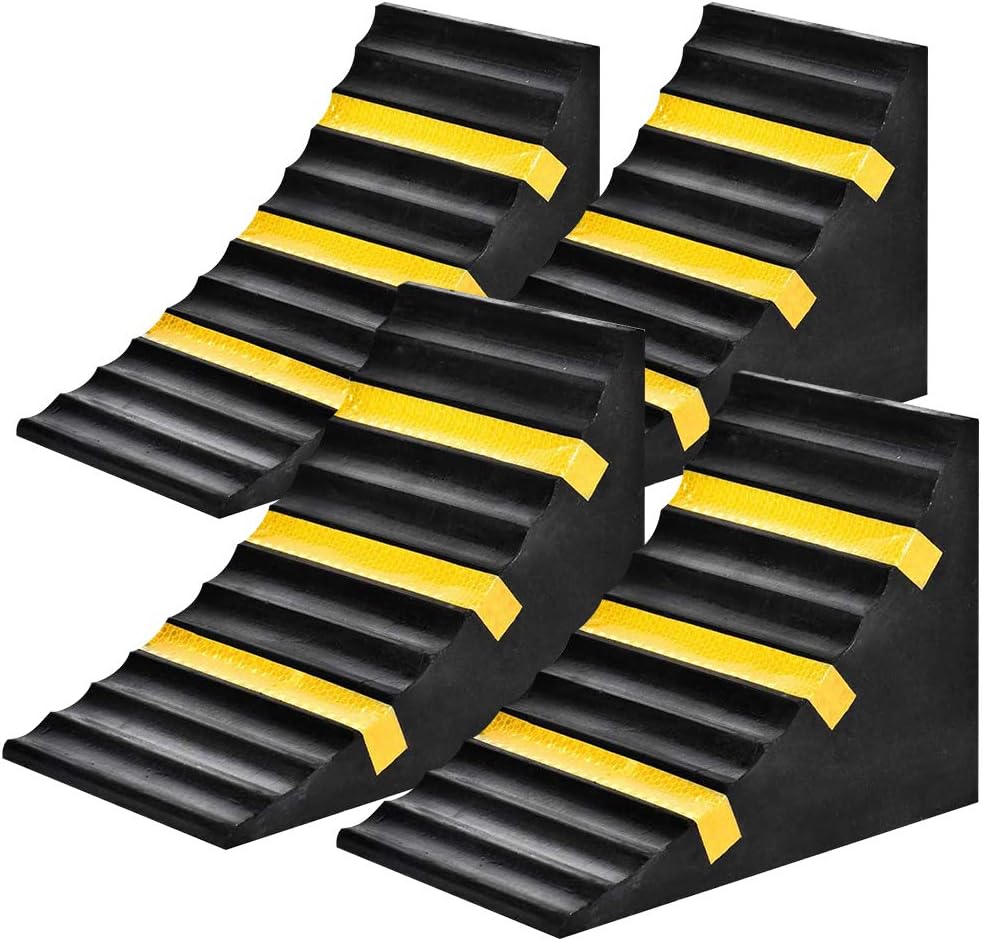 Momotata Heavy Duty Rubber Wheel Tire Chock 10