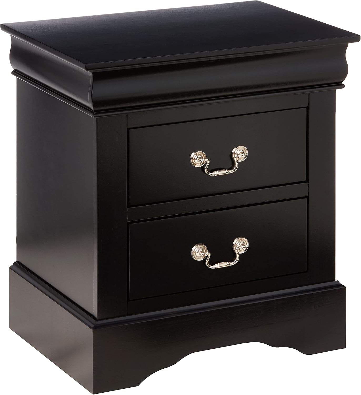 Acme 19503 Louis Philippe III Nightstand, Black