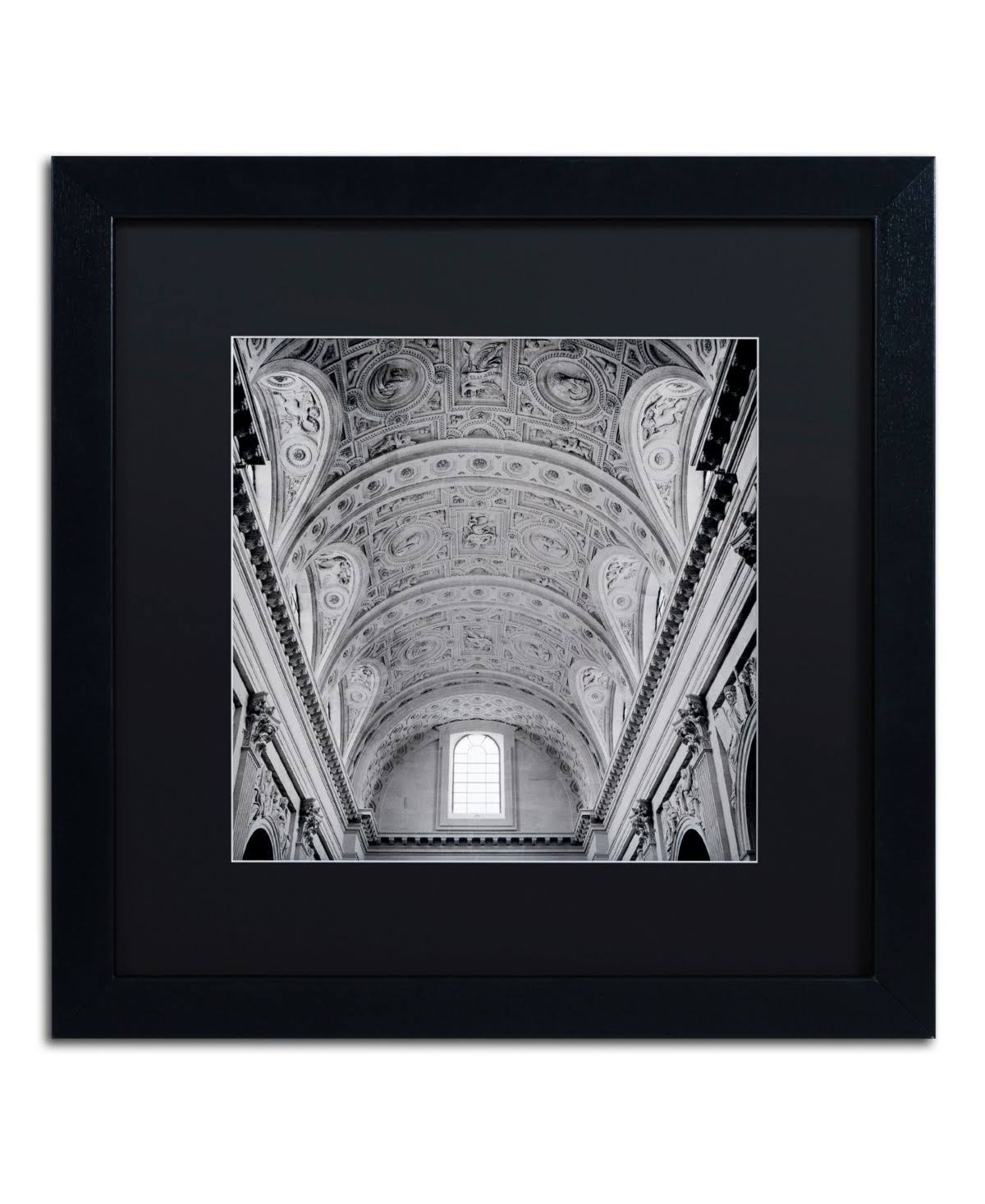 Trademark Art Alan Blaustein 'Paris II' Black Matted Framed Art