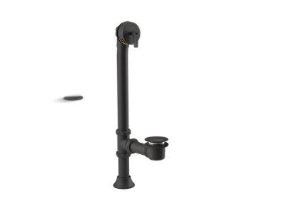 Kohler Matte Black Wall-Mount Rainhead Arm with 3-Way Diverter