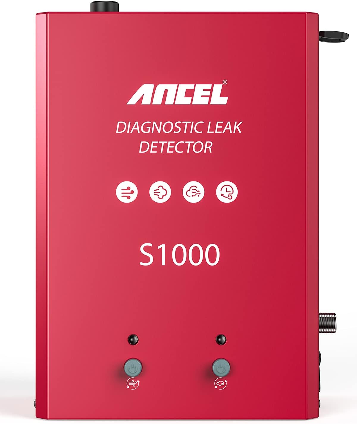 ANCEL S1000 Automotive Evap Smoke Machine, Leak Detector with Air and Smoke Dual-Modes, 12V Car Pipe Vacuum Leakage Tester for Motorcycle Car Light Truck Boat